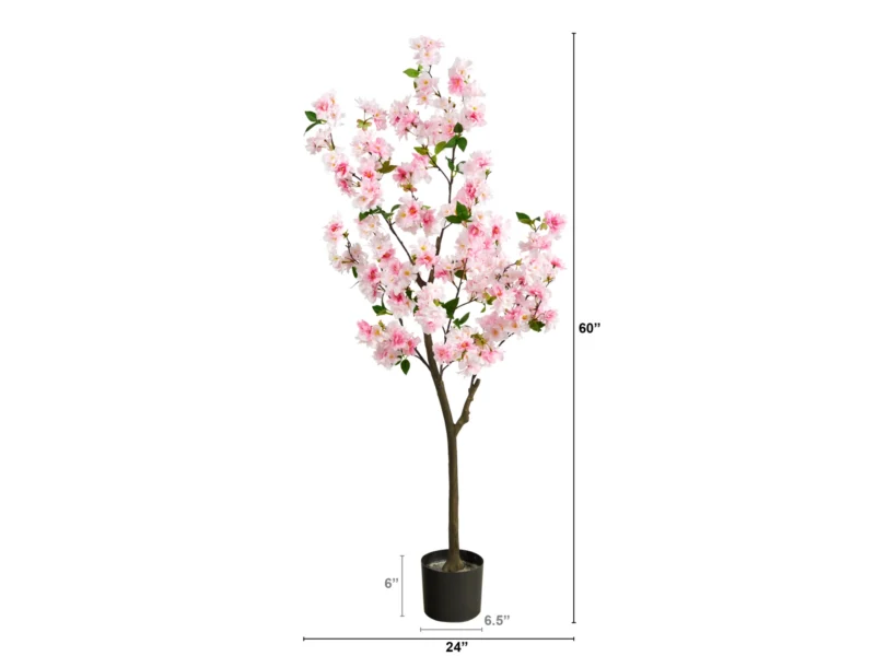 5’ Cherry Blossom Artificial Tree - Image 2