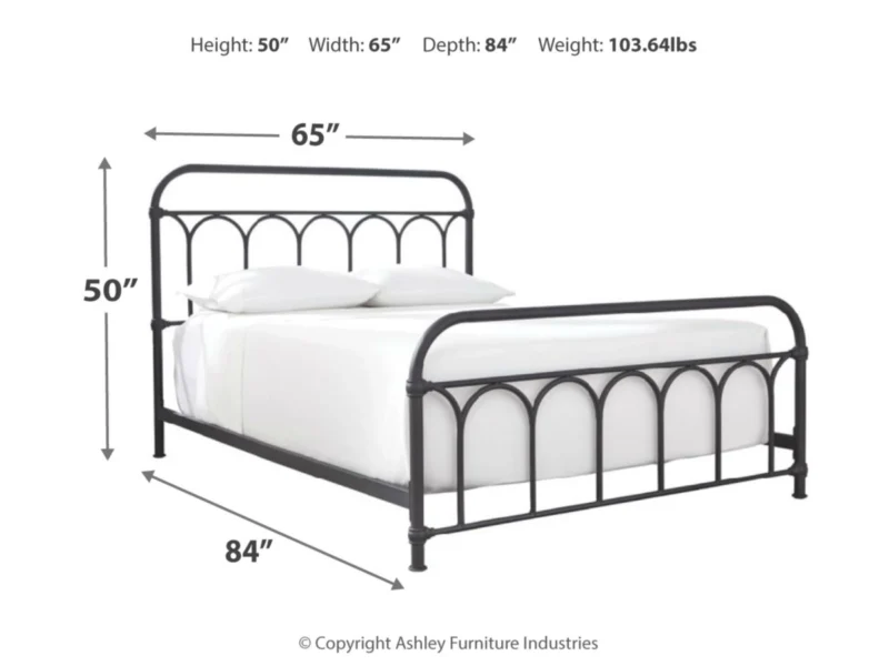 Nashburg Queen Metal Bed - Image 5
